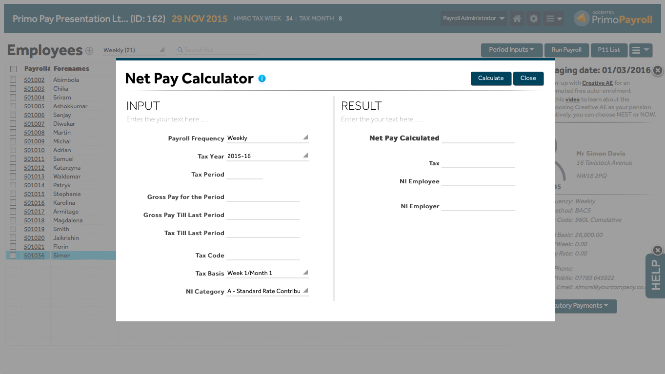 netpaycalculator Primo Time